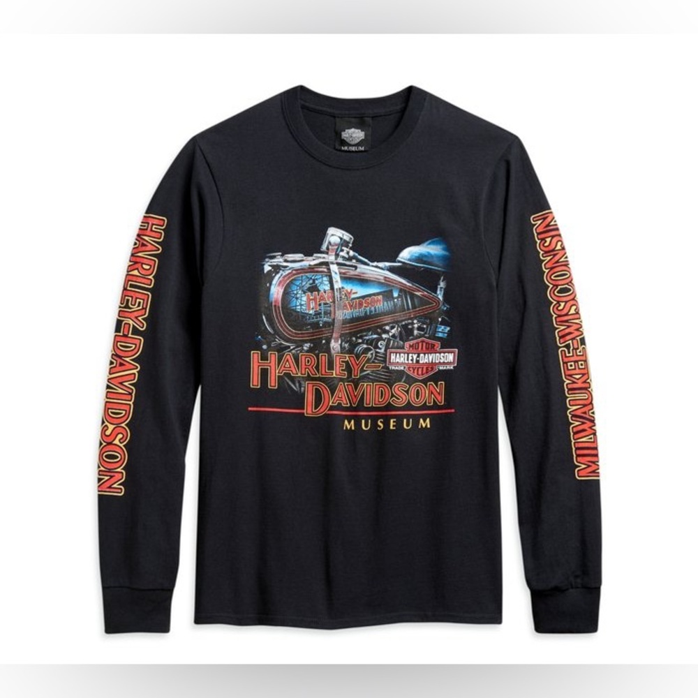 Mens Harley Davidson Long Sleeve Reflection Tee